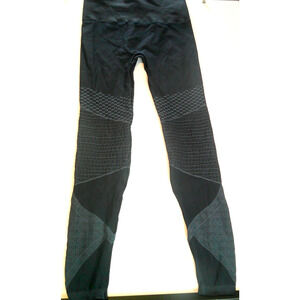 Spanx Navy Blue Women's Medium Patterned Leggings Yoga Pants